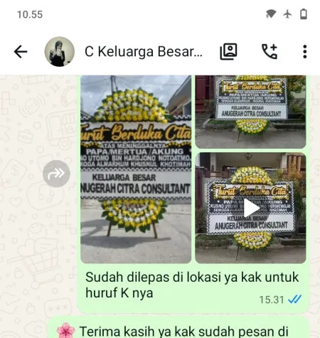 Pengiriman Papan Bunga Duka Kalibata