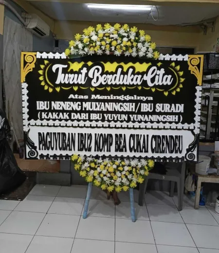 Papan Bunga Duka Kalibata